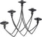 PTMD Veride Grey Iron Multiple Candleholder Angular