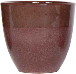 PTMD Vero Ronde Bloempot - H16 x Ø17 cm - Terracotta - Rood