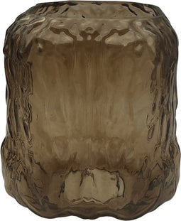 PTMD Verra Vaas - 15 x 15 x 17 cm - Glas - Bruin