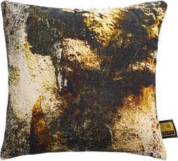 PTMD Vexx Brown Cotton Velvet Cushion Bark Print S
