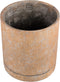 PTMD Vik Brown Cement Cylinder Pot Round XL
