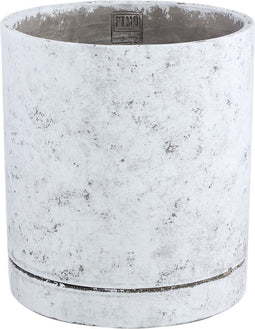 PTMD Vik Off White cement cylinder pot round XL