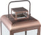 PTMD Vitoria Copper Rectangle Iron Lantern With Glass L
