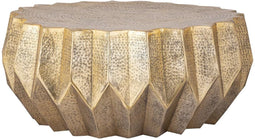 PTMD Viya Salontafel - 96 x 96 x 39 cm - Aluminium - Goud