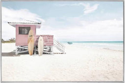 PTMD Wandpaneel Beach House - 120x3x80 cm - Glas - Multi