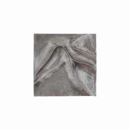 PTMD Wandpaneel Gihan - 42x5x42 cm - Aluminium - Zilver