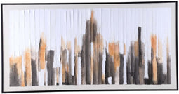 PTMD Wandpaneel Gustas - 122x4x62 cm - Poly - Bruin