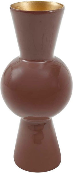 PTMD Wandy Ronde Kandelaar - H15 x Ø7 cm - Ijzer - Rood