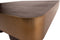 PTMD Warren Coffee Table 90x90x31 brown wood gold metal
