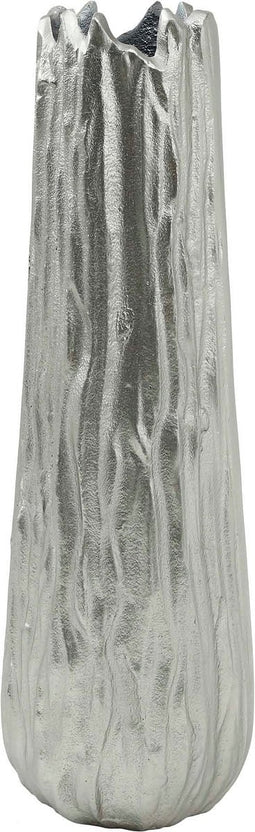 PTMD Waster Vaas - 12 x 13 x 41 cm - Aluminium - Zilver