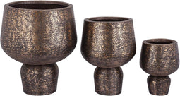 PTMD Wayan Copper Brushed Aluminum Pot With Base SV3