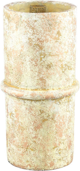 PTMD Werix Cream Cement Pot Center Rib Round XL