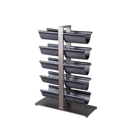PTMD Wijnrek Davitt - 45x18x61 cm - Leer - Zwart
