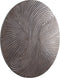 PTMD Wiktor Brown MDF Round Wallpanel Swirl Carved M