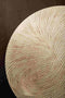 PTMD Wiktor White MDF Round Wallpanel Swirl Carved L