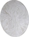 PTMD Wiktor White MDF Round Wallpanel Swirl Carved L