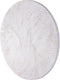 PTMD Wiktor White MDF Round Wallpanel Swirl Carved M