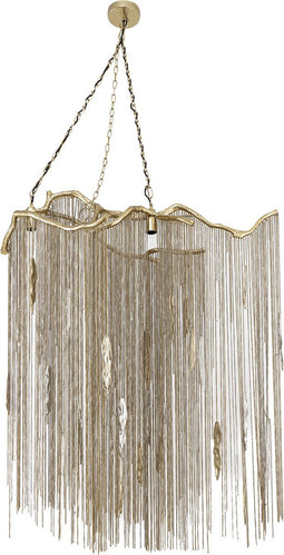 PTMD Wilco Brass Casted Alu Hanging Lamp Chains Wide