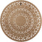 PTMD Willian Brown MDF Round Wallpanel Carved L