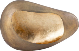 PTMD Windlicht Belema - 45x16x26 cm - Ijzer - Goud