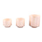 PTMD Windlicht Josiah - 12x12x13 cm - Glas - Beige