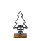 PTMD Windlicht Kennedi - 24x7x43 cm - Hout - Zwart