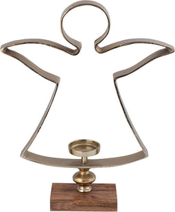 PTMD Windlicht Kennedi - 50x12x62 cm - Hout - Goud