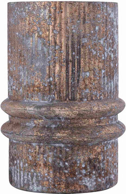 PTMD Windlicht Koi - 24x24x31 cm - Glas - Brons