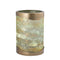 PTMD Windlicht Malikah - 20x20x30 cm - Ijzer - Groen