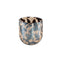 PTMD Windlicht Mella - 10x10x12 cm - Glas - Bruin