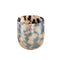 PTMD Windlicht Mella - 12x12x14 cm - Glas - Bruin