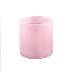 PTMD Windlicht Muel - 12x12x12 cm - Glas - Roze