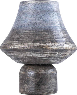 PTMD Windlicht Soroosh - 24x24x30 cm - Glas - Grijs