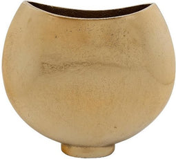 PTMD Xanny Bloempot - 26 x 6 x 24 cm - Aluminium - Goud