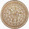PTMD Xavery Bronze Round Iron Wall Panel Carved Look L