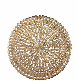 PTMD Xavery Bronze Round Iron Wall Panel Carved Look S