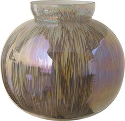 PTMD Xela Windlicht - 23,5 x 23,5 x 24 cm - Glas - Grijs