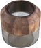 PTMD Yacin Brown Glass Vase With Wood Top L