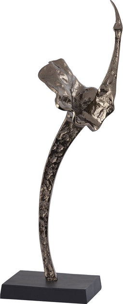 PTMD Yobie Brass Casted Alu Swan Statue Black Base L