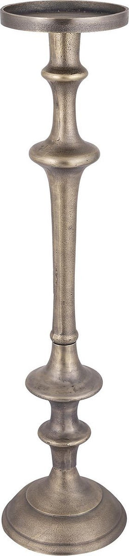 PTMD Yourney Brass Casted Alu Candleholder Round High