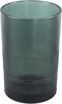 PTMD Yousra Green Glass Stormlight Carved Stripes L