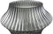 PTMD Yulaa Grey Solid Glass Vase Oblique Shape S