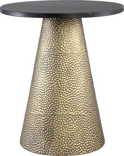 PTMD Yvette Ronde Tafel - H45 x Ø39 cm - Metaal - Goud