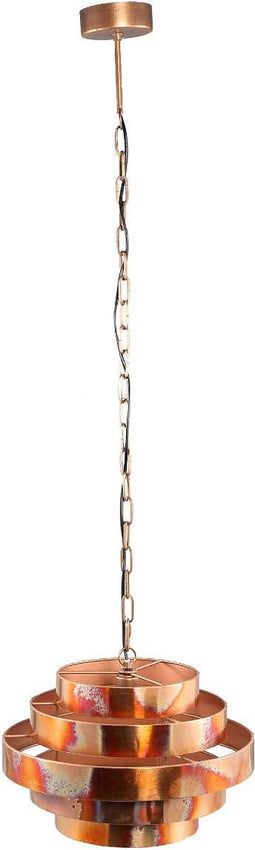 PTMD Zanth Copper Shiny Metal Hanging Lamp Five Layers