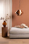 PTMD Zanth Copper Shiny Metal Hanging Lamp Five Layers