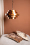 PTMD Zanth Copper Shiny Metal Hanging Lamp Five Layers