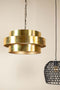 PTMD Zanth Gold Shiny Metal Hanging Lamp Three Layers