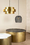 PTMD Zanth Gold Shiny Metal Hanging Lamp Three Layers