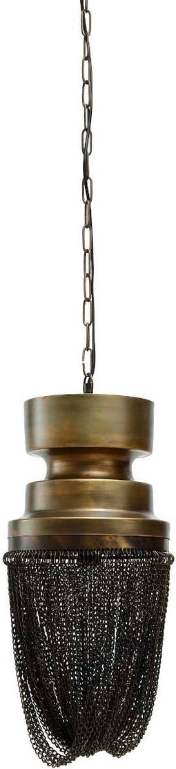 PTMD Zelivo Ronde Hanglamp - H38 x Ø25 cm - Ijzer - Goud