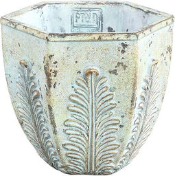 PTMD Zeras Ronde Bloempot - H16 x Ø17 cm - Cement - Grijs